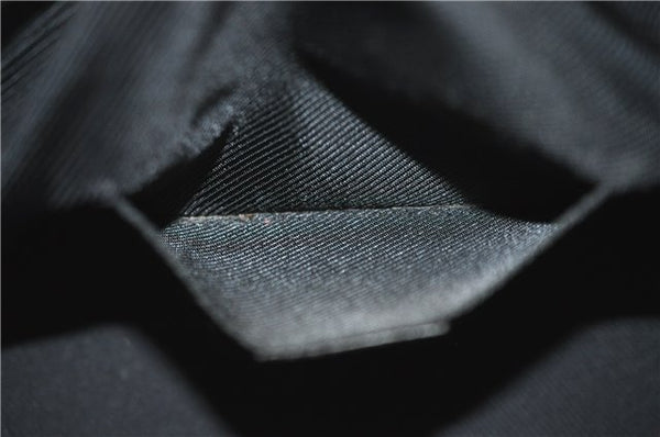 Authentic GUCCI Shoulder Hand Bag Purse GG Canvas Leather 0000602 Black 8097D