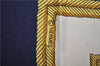 Authentic HERMES Carre 90 Scarf "LES ARMES DE PARIS" Silk Yellow Navy PB 8097E