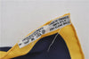 Authentic HERMES Carre 90 Scarf "LES ARMES DE PARIS" Silk Yellow Navy PB 8097E