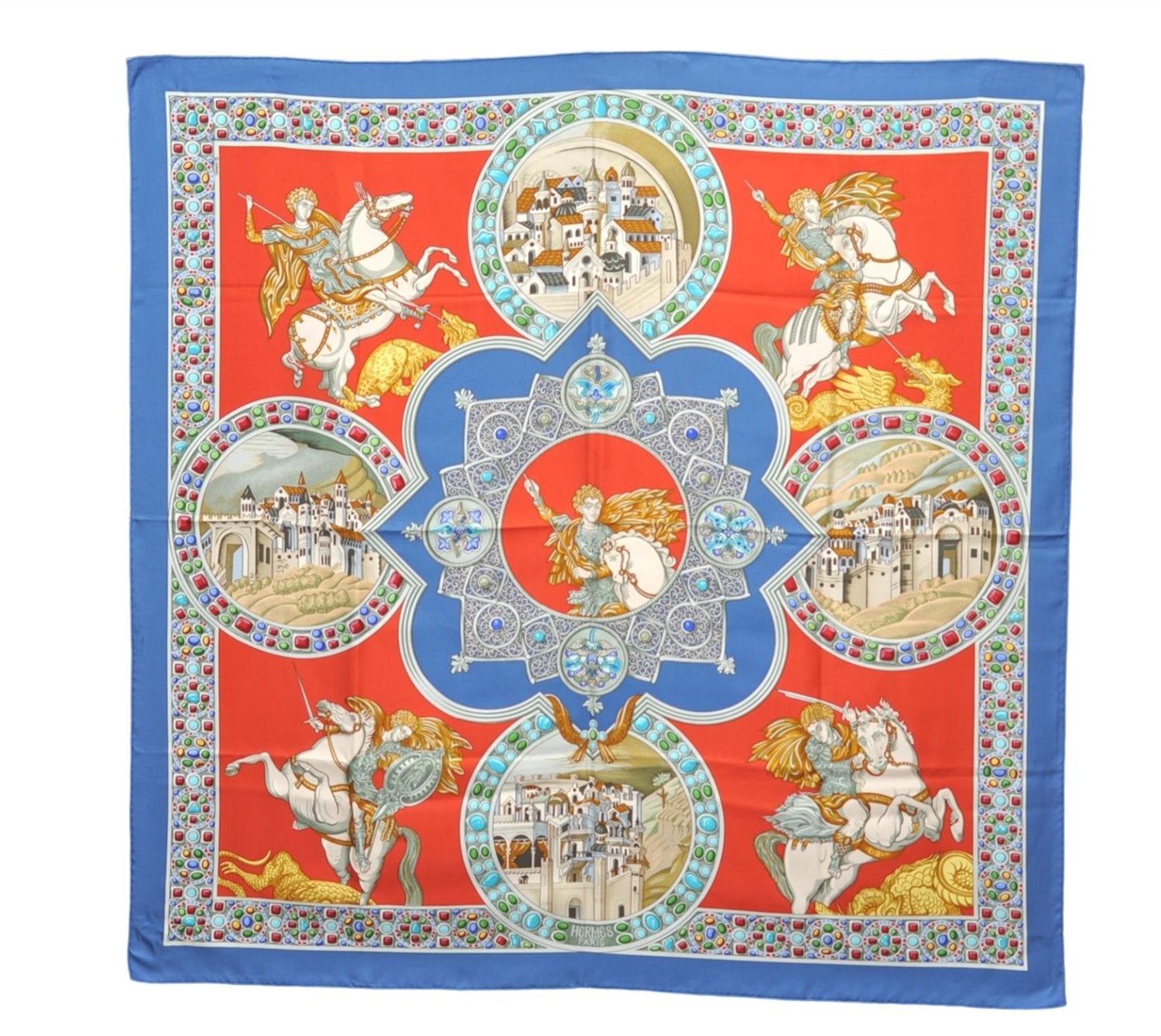 Authentic HERMES Carre 90 Scarf 