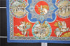 Authentic HERMES Carre 90 Scarf "LE TRIOMPHE DU PALADIN" Silk Blue 8098E