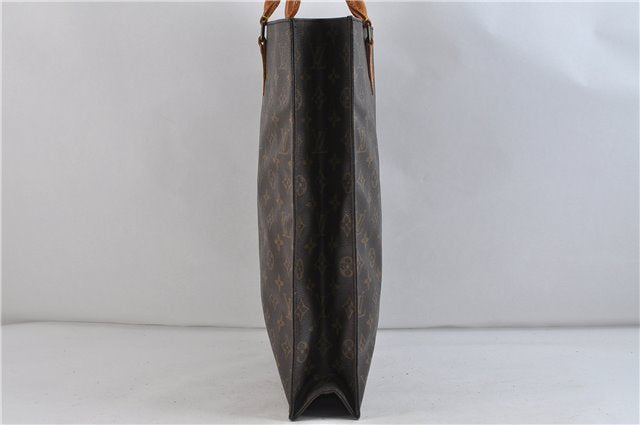 Authentic LOUIS VUITTON Monogram Sac Plat Hand Bag M51140 LV 8099C