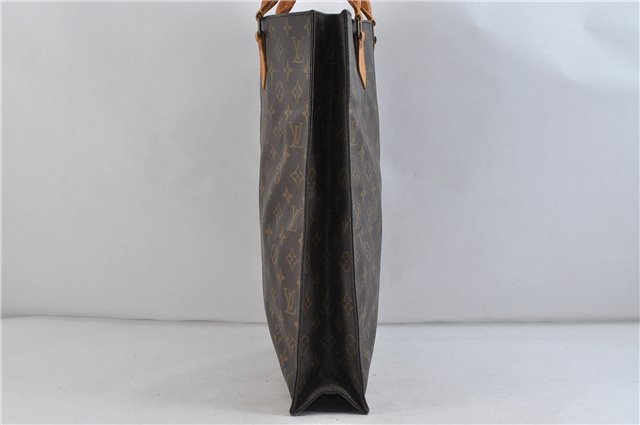 Authentic LOUIS VUITTON Monogram Sac Plat Hand Bag M51140 LV 8099C