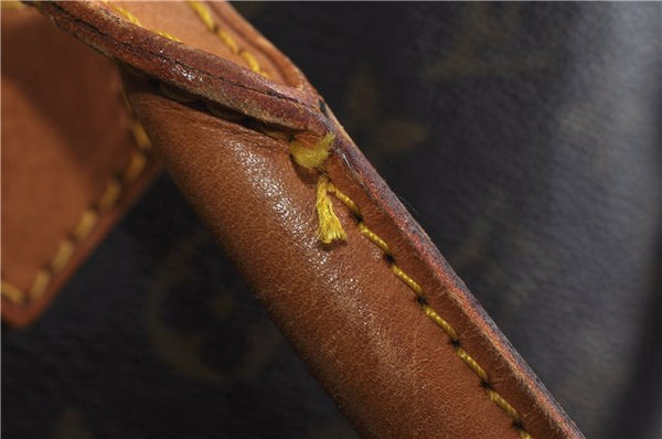 Authentic LOUIS VUITTON Monogram Sac Plat Hand Bag M51140 LV 8099C