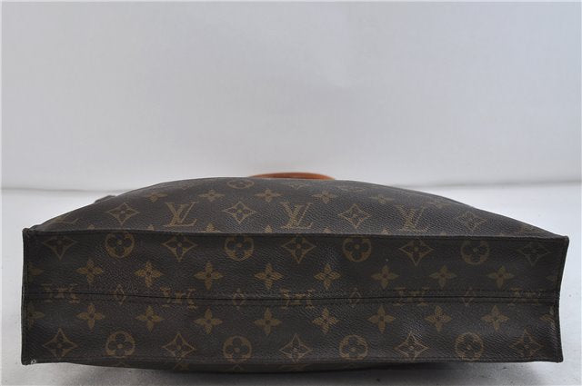 Authentic LOUIS VUITTON Monogram Sac Plat Hand Bag M51140 LV 8099C
