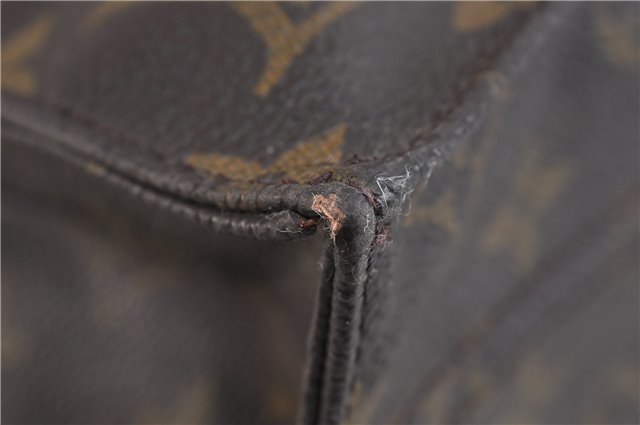 Authentic LOUIS VUITTON Monogram Sac Plat Hand Bag M51140 LV 8099C