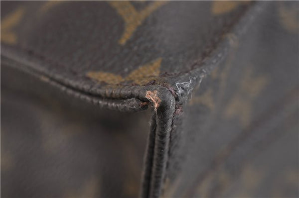 Authentic LOUIS VUITTON Monogram Sac Plat Hand Bag M51140 LV 8099C