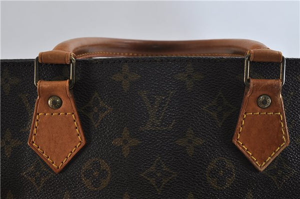 Authentic LOUIS VUITTON Monogram Sac Plat Hand Bag M51140 LV 8099C