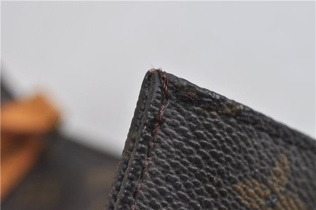 Authentic LOUIS VUITTON Monogram Sac Plat Hand Bag M51140 LV 8099C