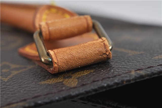 Authentic LOUIS VUITTON Monogram Sac Plat Hand Bag M51140 LV 8099C