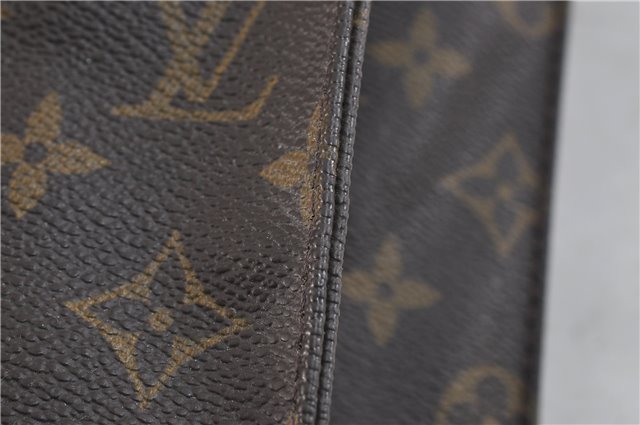 Authentic LOUIS VUITTON Monogram Sac Plat Hand Bag M51140 LV 8099C