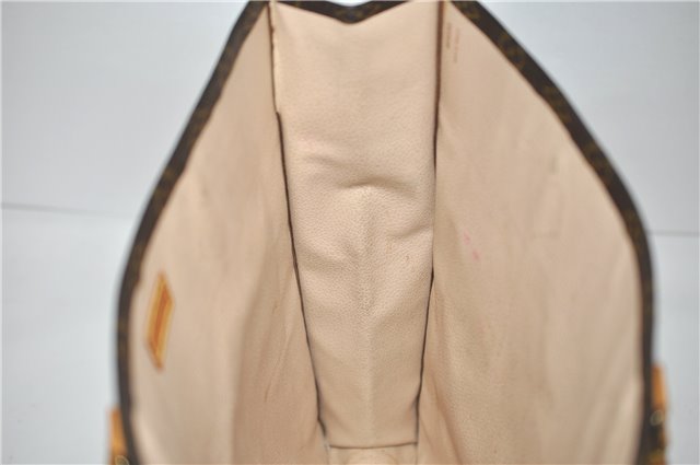 Authentic LOUIS VUITTON Monogram Sac Plat Hand Bag M51140 LV 8099C