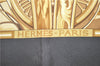Authentic HERMES Carre 90 Scarf "RYTHMES DU MONDE" Silk Yellow Box 8105D