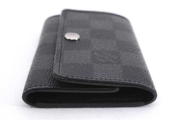 Authentic Louis Vuitton Damier Graphite Multicles 6 Key Case M62662 LV Box 8109E