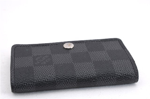 Authentic Louis Vuitton Damier Graphite Multicles 6 Key Case M62662 LV Box 8109E