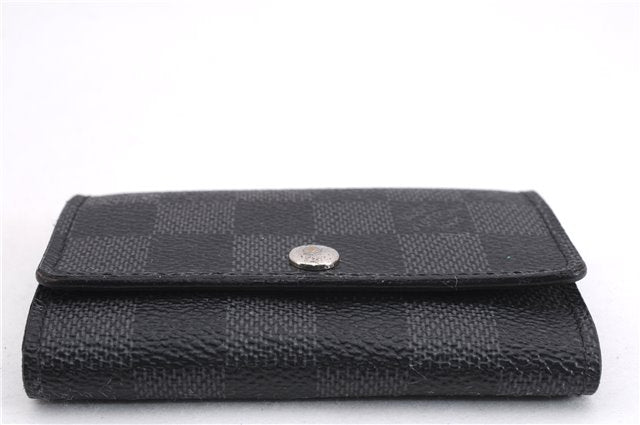Authentic Louis Vuitton Damier Graphite Multicles 6 Key Case M62662 LV Box 8109E