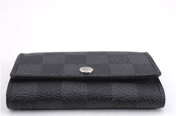 Authentic Louis Vuitton Damier Graphite Multicles 6 Key Case M62662 LV Box 8109E