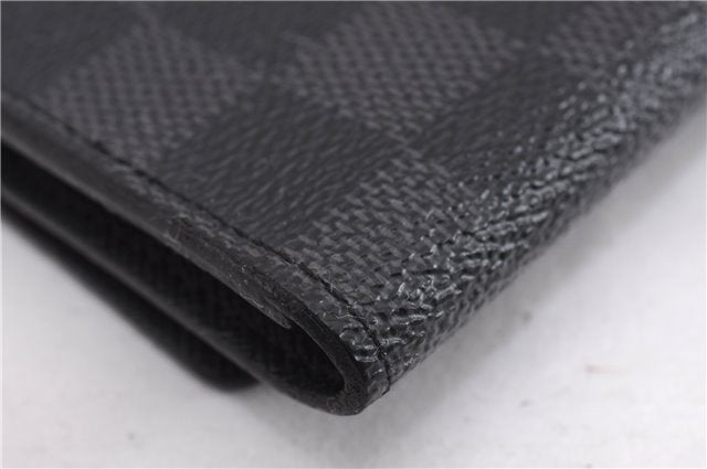 Authentic Louis Vuitton Damier Graphite Multicles 6 Key Case M62662 LV Box 8109E