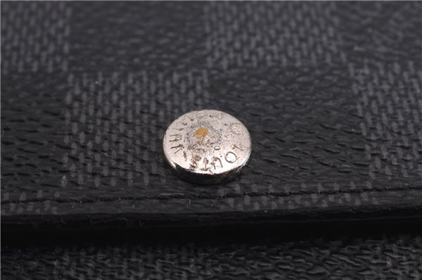 Authentic Louis Vuitton Damier Graphite Multicles 6 Key Case M62662 LV Box 8109E