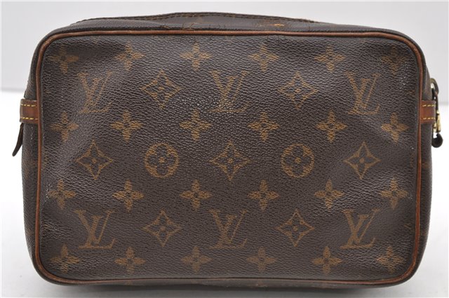 Authentic LOUIS VUITTON Monogram Compiegne 23 Clutch Hand Bag M51847 LV 8113C