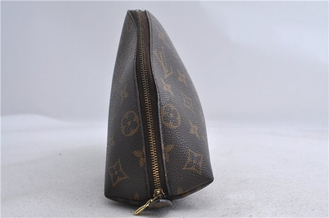 LOUIS VUITTON Monogram Trousse Demi Ronde 23 Cosmetic Pouch M47520 LV Junk 8114C