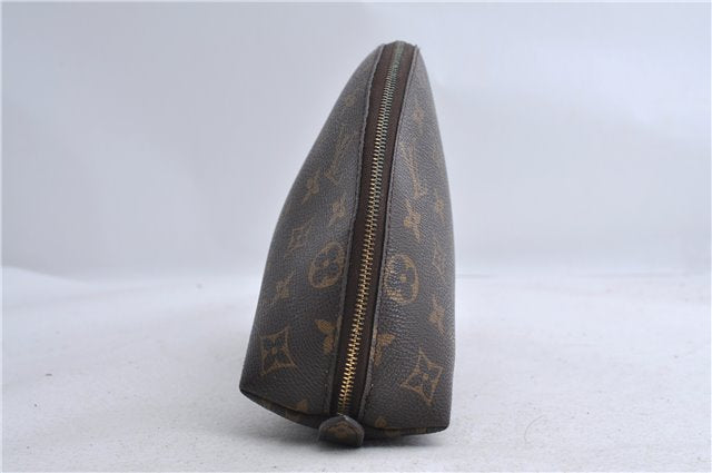 LOUIS VUITTON Monogram Trousse Demi Ronde 23 Cosmetic Pouch M47520 LV Junk 8114C