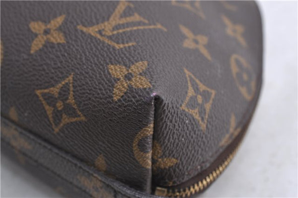 LOUIS VUITTON Monogram Trousse Demi Ronde 23 Cosmetic Pouch M47520 LV Junk 8114C