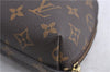 LOUIS VUITTON Monogram Trousse Demi Ronde 23 Cosmetic Pouch M47520 LV Junk 8114C