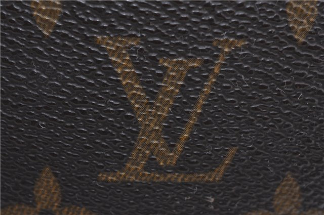 LOUIS VUITTON Monogram Trousse Demi Ronde 23 Cosmetic Pouch M47520 LV Junk 8114C