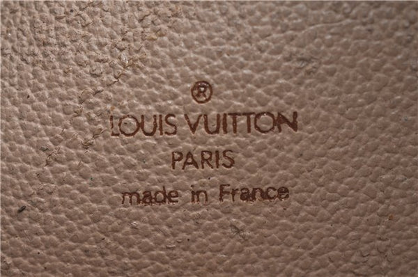 LOUIS VUITTON Monogram Trousse Demi Ronde 23 Cosmetic Pouch M47520 LV Junk 8114C