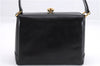Authentic GUCCI Vintage Shoulder Hand Bag Purse Leather Black 8114D