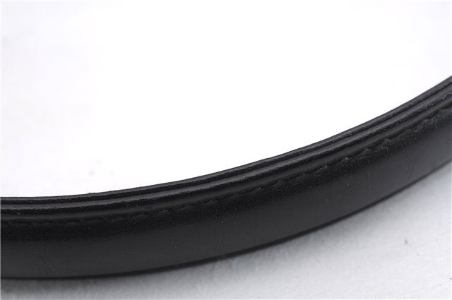 Authentic GUCCI Vintage Shoulder Hand Bag Purse Leather Black 8114D