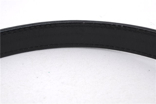 Authentic GUCCI Vintage Shoulder Hand Bag Purse Leather Black 8114D