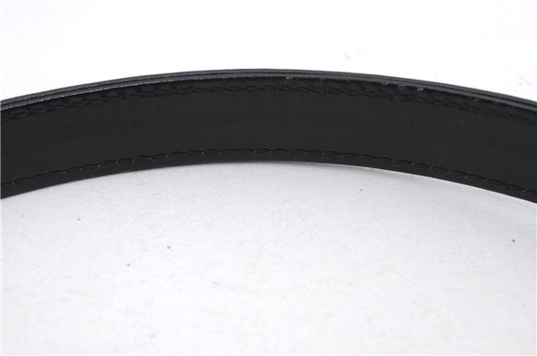 Authentic GUCCI Vintage Shoulder Hand Bag Purse Leather Black 8114D