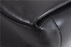 Authentic GUCCI Vintage Shoulder Hand Bag Purse Leather Black 8114D