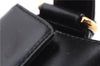 Authentic GUCCI Vintage Shoulder Hand Bag Purse Leather Black 8114D