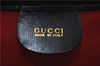 Authentic GUCCI Vintage Shoulder Hand Bag Purse Leather Black 8114D