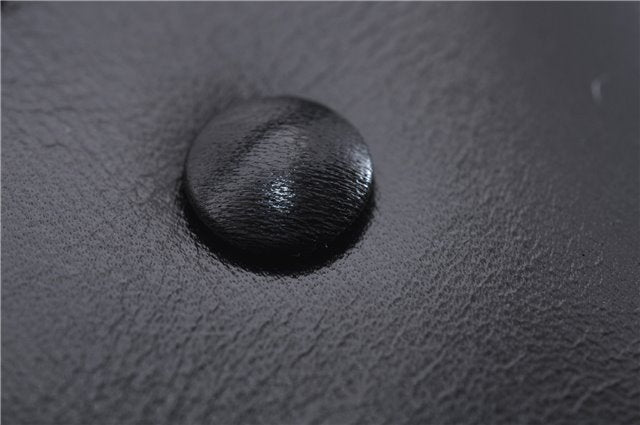 Authentic GUCCI Vintage Shoulder Hand Bag Purse Leather Black 8114D