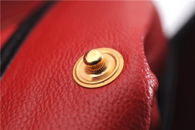 Authentic GUCCI Vintage Shoulder Hand Bag Purse Leather Black 8114D