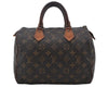 Authentic Louis Vuitton Monogram Speedy 25 Boston Hand Bag M41528 LV Junk 8115D