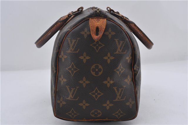 Authentic Louis Vuitton Monogram Speedy 25 Boston Hand Bag M41528 LV Junk 8115D