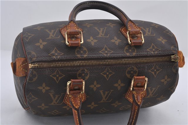 Authentic Louis Vuitton Monogram Speedy 25 Boston Hand Bag M41528 LV Junk 8115D