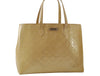 Authentic Louis Vuitton Vernis Wilshire MM Tote Hand Bag Ivory M91441 LV 8116D