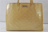 Authentic Louis Vuitton Vernis Wilshire MM Tote Hand Bag Ivory M91441 LV 8116D