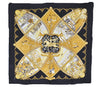 Authentic HERMES Carre 90 Scarf "LA VIE a CHEVAL" Silk Black Box 8116E