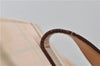 Authentic BURBERRY Check Shoulder Tote Bag Canvas Leather Beige 8117D