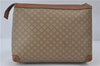 Authentic CELINE Macadam Blason Pattern Clutch Hand Bag PVC Leather Beige 8120D