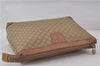 Authentic CELINE Macadam Blason Pattern Clutch Hand Bag PVC Leather Beige 8120D