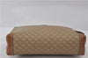 Authentic CELINE Macadam Blason Pattern Clutch Hand Bag PVC Leather Beige 8120D