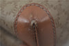 Authentic CELINE Macadam Blason Pattern Clutch Hand Bag PVC Leather Beige 8120D